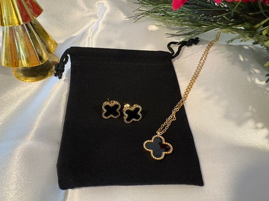 Golden Noir Jewelry Set - Effortless Glamour, Ready to Give