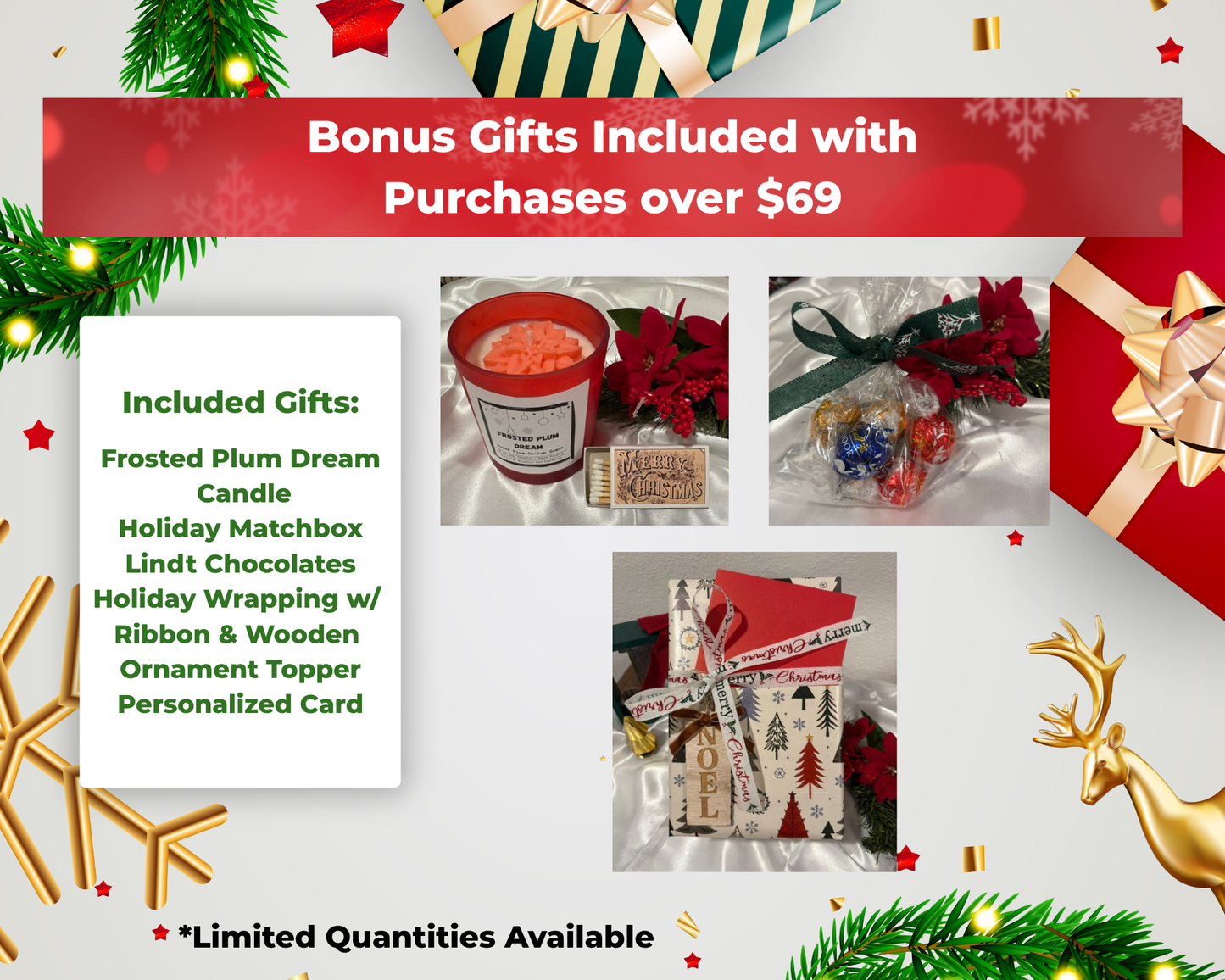 Green Goddess Quatrefoil Deluxe Holiday Gift Set - Perfect for Every Occasion Gifting