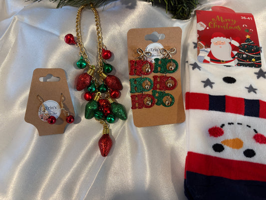 Holiday Sparkle Gift Set - Festive Holiday Jewelry